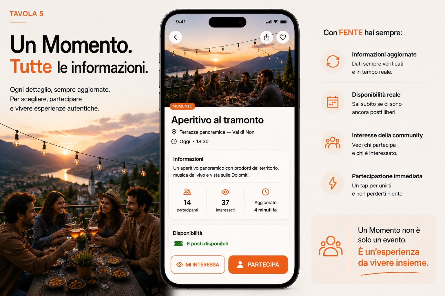 FENTE event detail and discovery interface